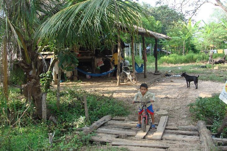 Poor Cambodian Family