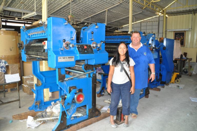 Press steve and noit with printing press (small)