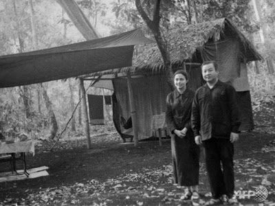 Prince Norodom Sihanouk and his wife Princess Monique